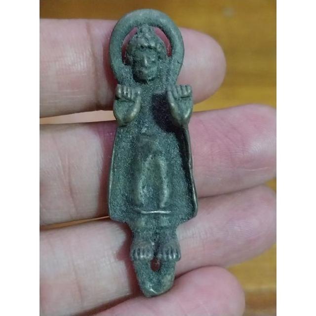 พระทวาราวดียืน เนื้อสัมฤทธิ์ กรุศรีเทพ เก่าโบราณ ของพร้อมส่งครับ