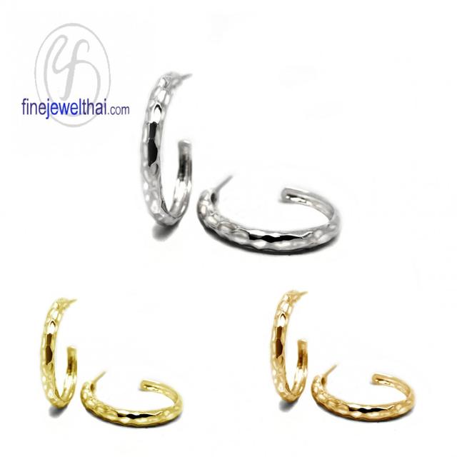 Finejewelthai ต่างหูห่วง ต่างหูเงินแท้925 E107300