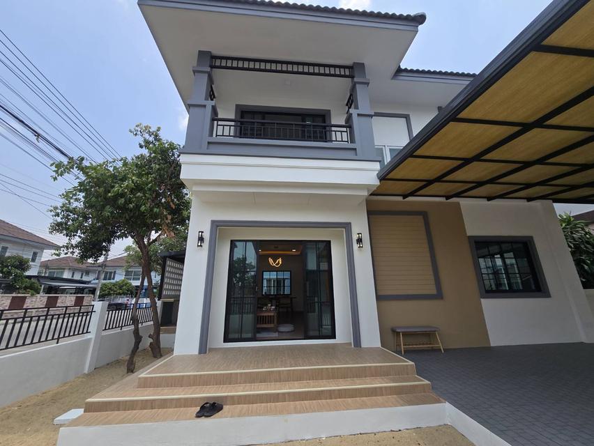 หมู่บ้านนนทวีวิลล์5 ถนนมิตรไมตรี คู้ซ้าย หนองจอก บ้านเดี่ยว2ชั้น หลังมุม 6