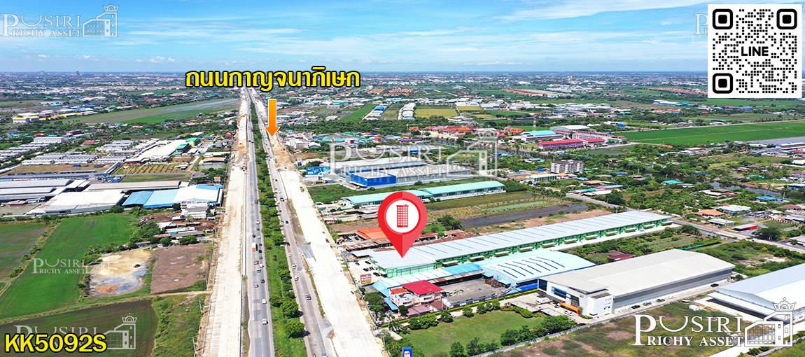 ให้เช่าโกดังใหม่ ติดถนนกาญจนา ราคาถูกพิเศษ ขนาดเริ่ม 411 - 822 ตร.ม. เดินทางสะดวก ขนส่งง่าย - KK5092R 1