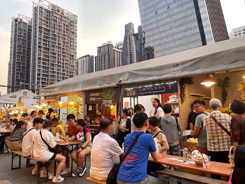 ขาย CONDO DUPLEX @ IDEO MOBI RAMA9 ติดรถไฟฟ้าMRTพระราม9-20เมตร Tourist-Night Market-Business Center 2