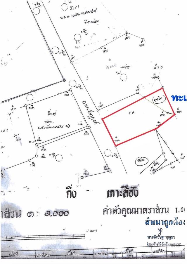 ขาย ที่ดินติดทะเล ใจกลางชุมชนหน้าเกาะสีชัง อ.เกาะสีชัง จ.ชลบุรี 9