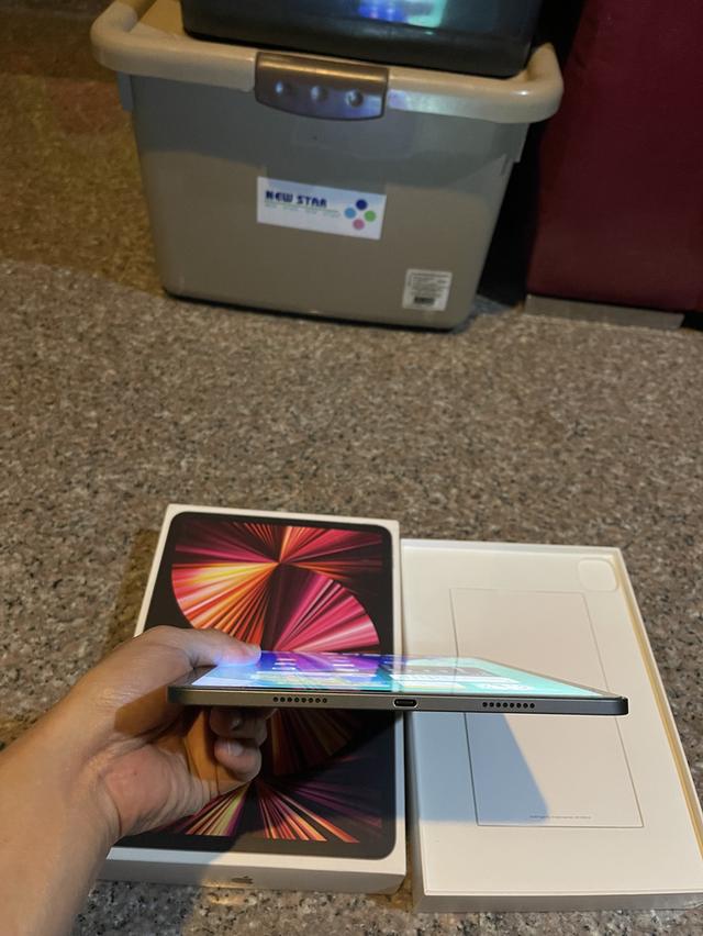 ขายiPadPro11นิ้วM1สีดำ128กิ๊กสูนTrueมีกล่องไร้รอยตกใช้งานดีถูกๆ 4