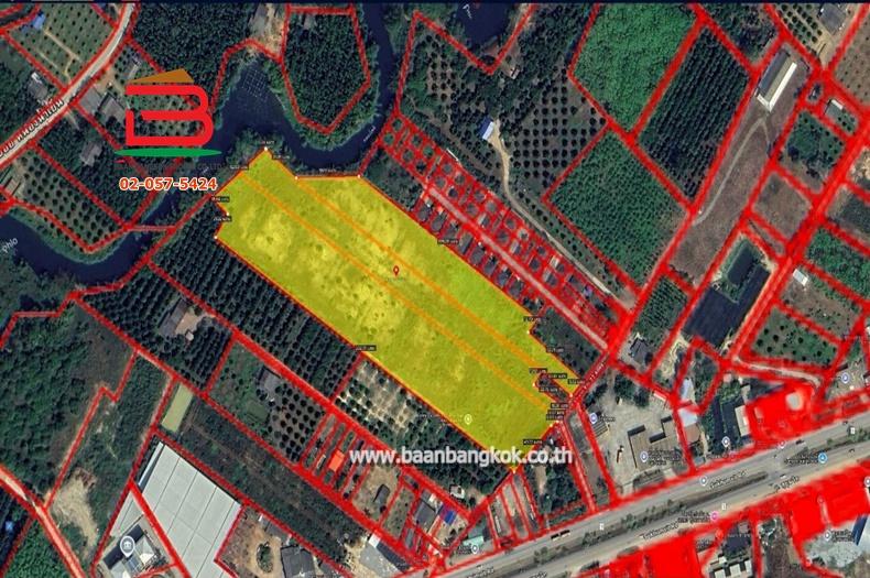ที่ดินถมแล้ว เนื้อที่ 21-0-57 ไร่ ซอยเทศบาลทุ่งควายกิน(ระยอง) ถนนสุขุมวิท ต.ทุ่งควายกิน อ.แกลง จ.ระยอง