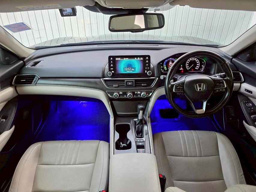 HONDA ACCORD 2.0 HYBRID E-CVT ปี 2019 สีเทา A/T ไมล์น้อย 6x,xxx โฉม ปี19-23 รถVat% รูปที่ 13