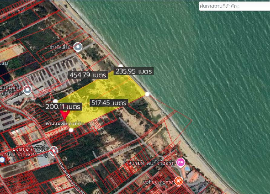 ที่ดินติดทะเล หาดแก้ว ต.ชิงโค อ.สิงหนคร จ.สงขลา 64 ไร่ 2 งาน 93 ตรว. ไร่ละ 3.5 ล้านบาท 7
