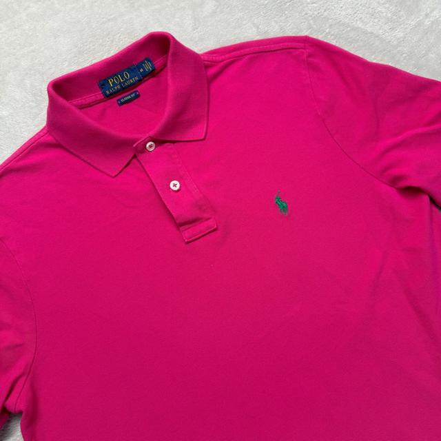 Polo Ralph Lauren Cropped Polo Shirt Aruba Pink รูปที่ 5