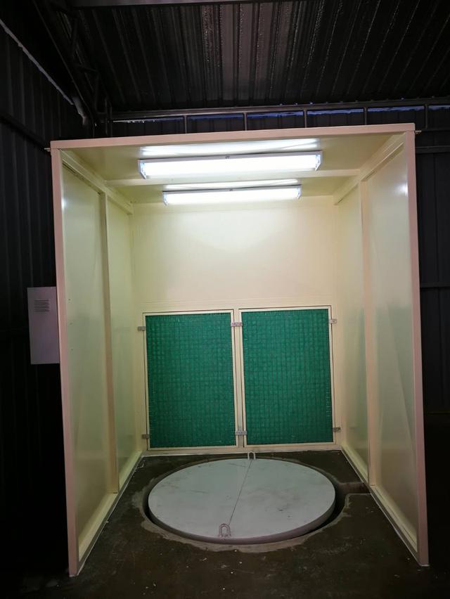 สร้างขายห้องพ่นสีฟิลเตอร์ บู๊ทพ่นสีระบบแห้ง ห้องพ่นสีฟิลเตอร์ Dry paint booth ห้องพ่นสีมอเตอร์