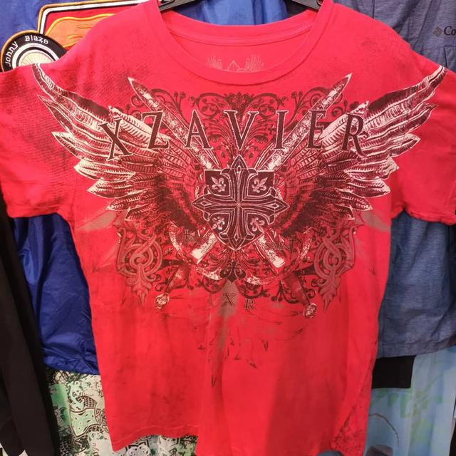 เสื้อยืด xzavier ลายหน้าหลัง