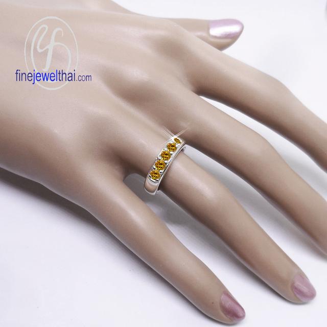 Finejewelthai แหวนซิทริน พร้อมใบรับรอง R1003