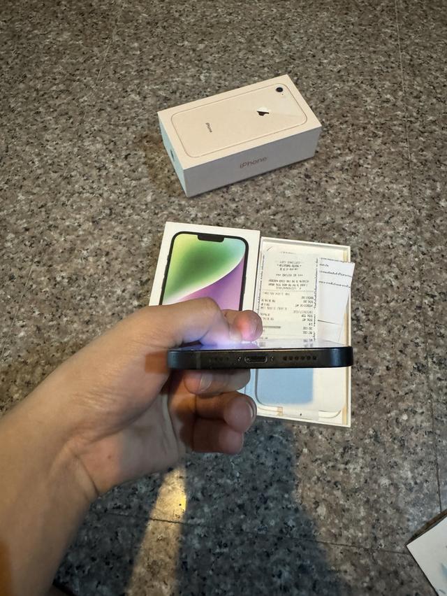 ขายไอโฟน14PlusสีSpace Gray128กิ๊กสูนTrueยกกล่องอุปกรยังไม่แกะมีใบเสร็จครบๆใช้งานดีทุกๆฟังชั่นถูกๆ