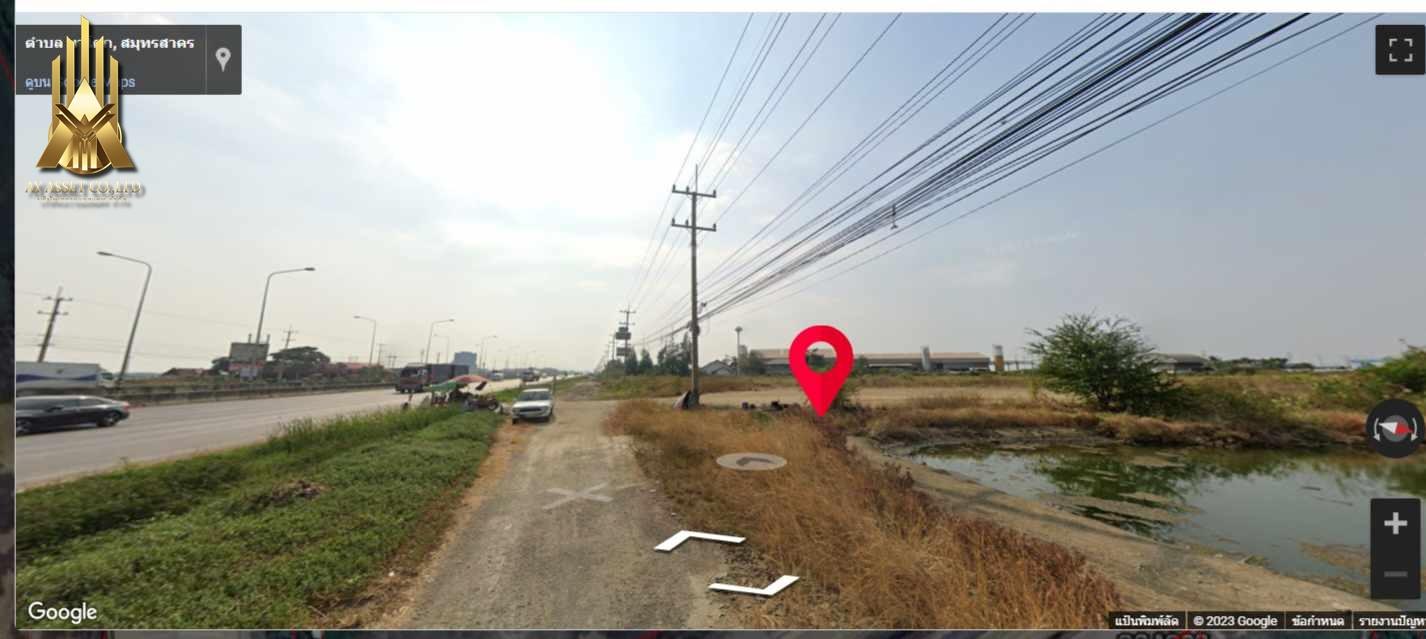 ขายที่ดิน ติดถนนพระราม2ขาเข้า สมุทรสาคร 25ไร่กว่า ไร่ละ3.1ล้าน 2