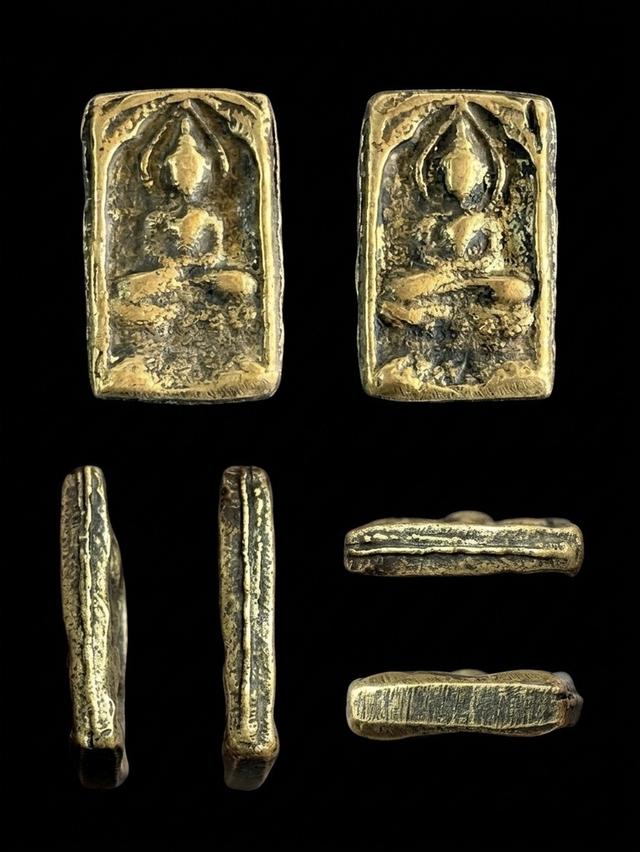 เหรียญหล่อพิมพ์สี่เหลี่ยมประภามณฑล (พิมพ์ตัดชิด) หลวงปู่ศุข วัดปากคลองมะขามเฒ่า