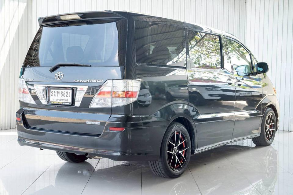#TOYOTA ALPHARD, 2.4 HYBRID ปี 2007 สีดำ เกียร์A/T โฉม ปี02-15รถสภาพสวยมากทั้งภายนอกและภายใน รถสวยสีบาง แบตไฮบริดเปลี่ยนแล้ว น็อตไม่ขยับ รูปที่ 6