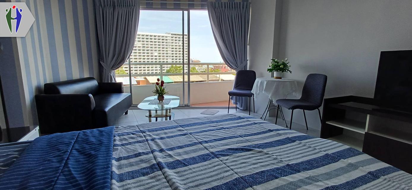 ให้เช่าวิวทะเล1 คอนโด 30 ตารางเมตร พัทยา มีรถประจำทางผ่าน 3