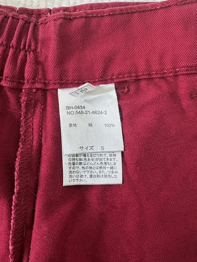 คือกระโปรงยีนส์ทรงเอสีแดงจากแบรนด์ C.O.L.Z.A. Size S เอว24 รูปที่ 6