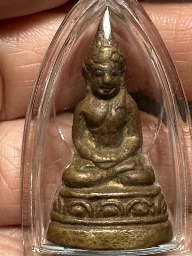 พระกริ่งเชียงแสน หลวงพ่อเงิน วัดดอนยายหอม รุ่นแรก ปี 2500 เลี่ยมเดิม รูปที่ 7