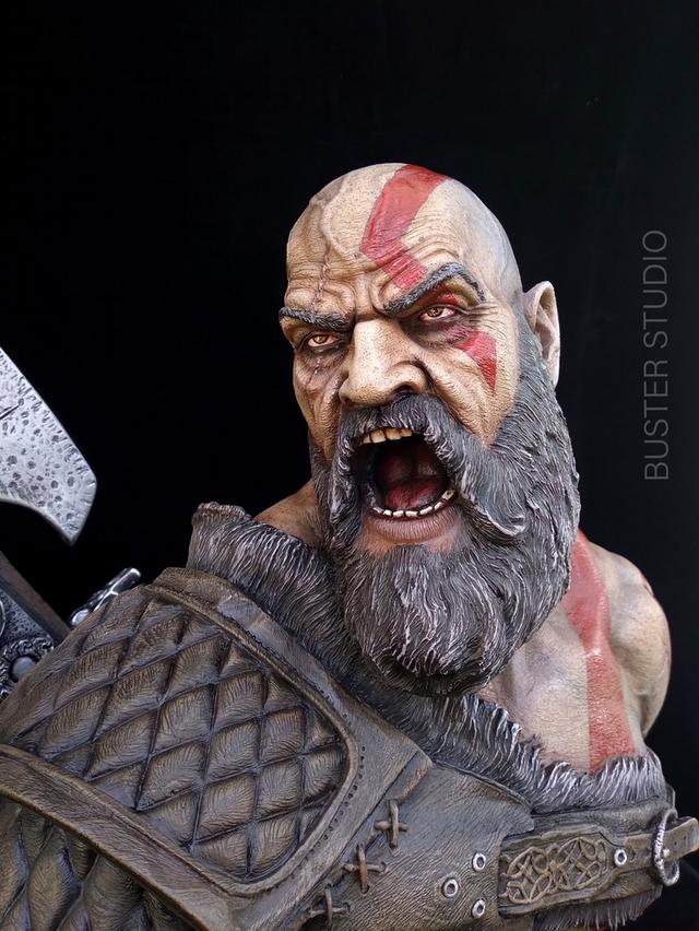 Cratos bust งานเรซิ่น รูปที่ 2