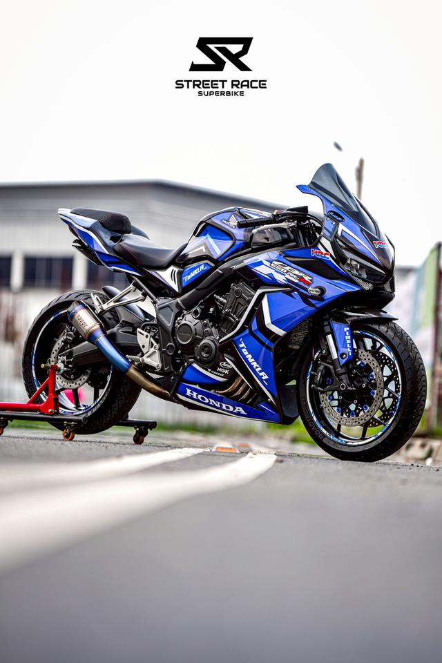 2023 Honda cbr650r ดำฟ้า รถปี 2023 รถสวย แต่งเยอะ 17