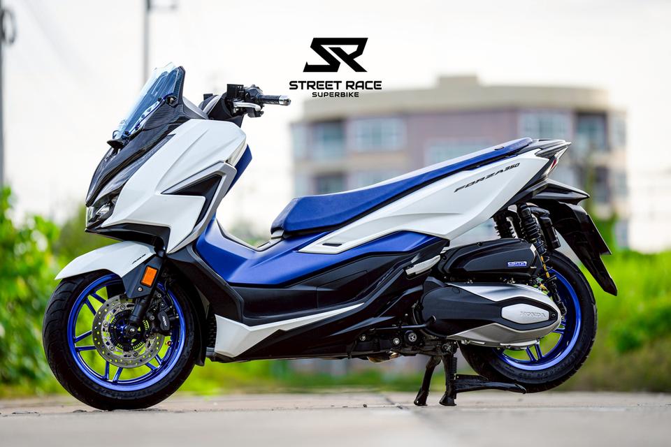 2021 Honda forza350 ปี 2021 สี ขาว-น้ำเงิน ลุคสะอาดตา เท่มีสไตล์ 11