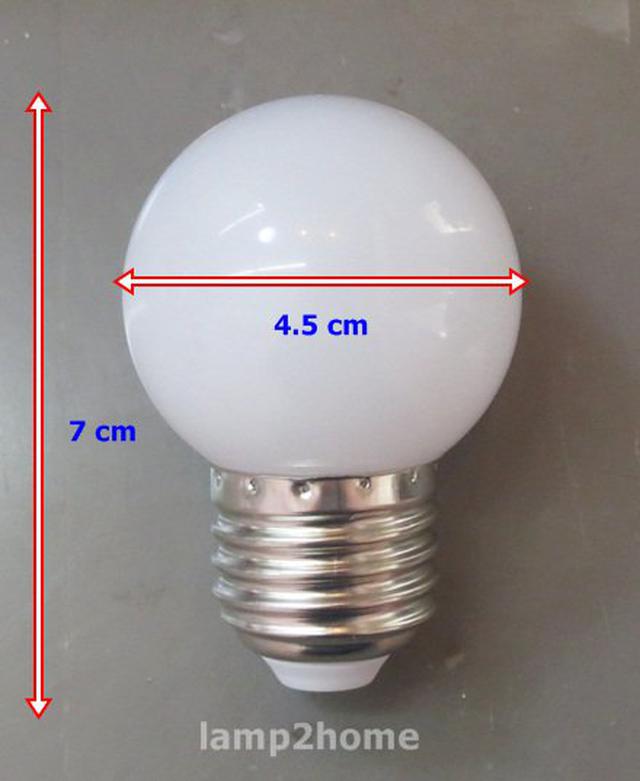 หลอดปิงปอง LED (3w) แสงเหลืองนวล 3