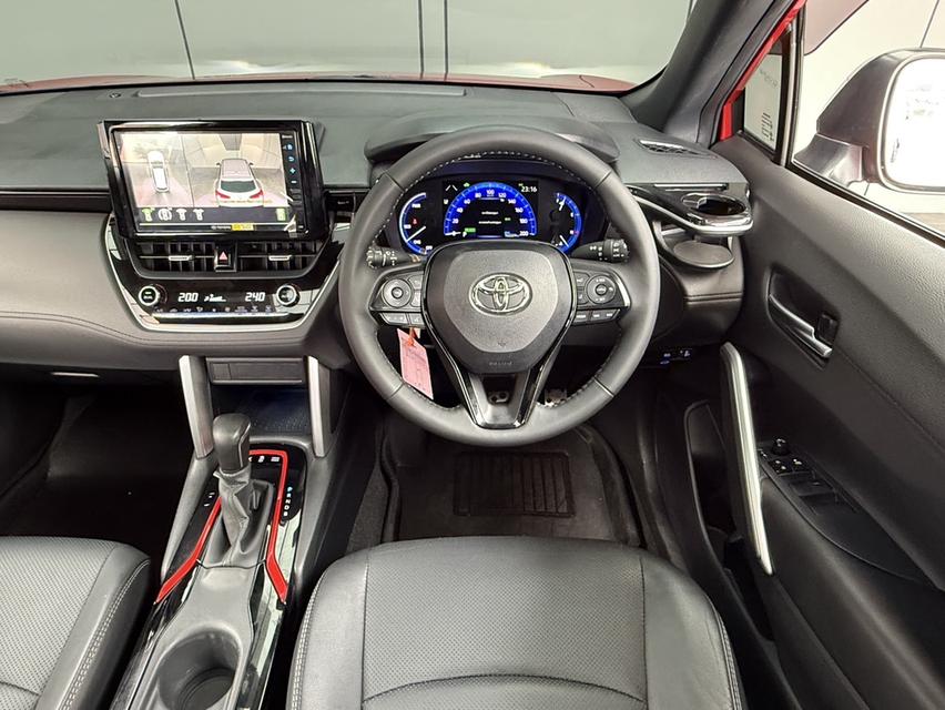 2021 TOYOTA COROLLA CROSS, 1.8 HYBRID GR SPORT โฉม ปี20-ปัจจุบัน สีแดง มือเดียวป้ายแดง รูปที่ 9