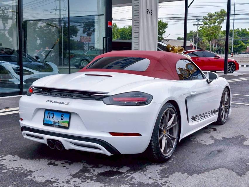รหัสรถ KPV5 2017 PORSCHE BOXSTER 2.0 CABRIOLET สีเทา wrap ขาว หลังคาแดง  20