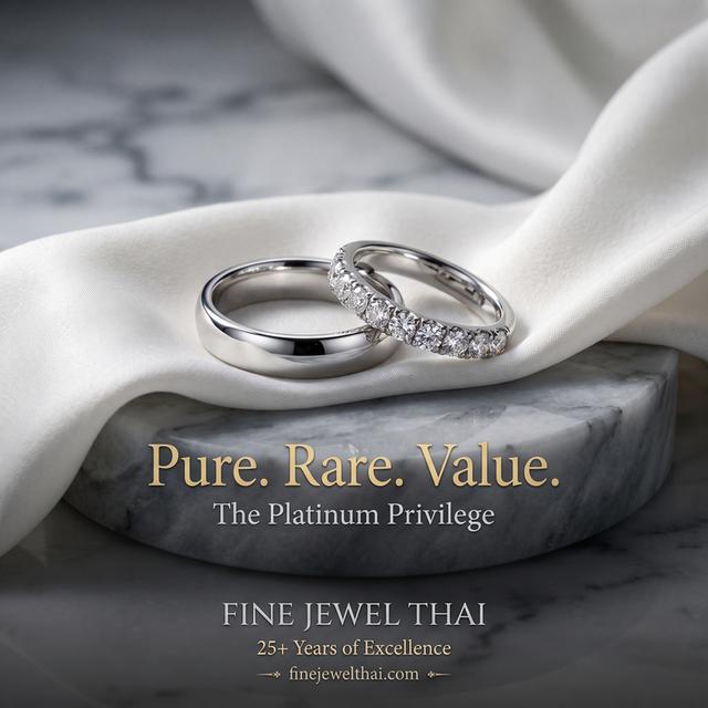 FineJewelThai.com | รับออกแบบ สั่งทำแหวนแต่งงานแพลทินัม Platinum950 Ring
