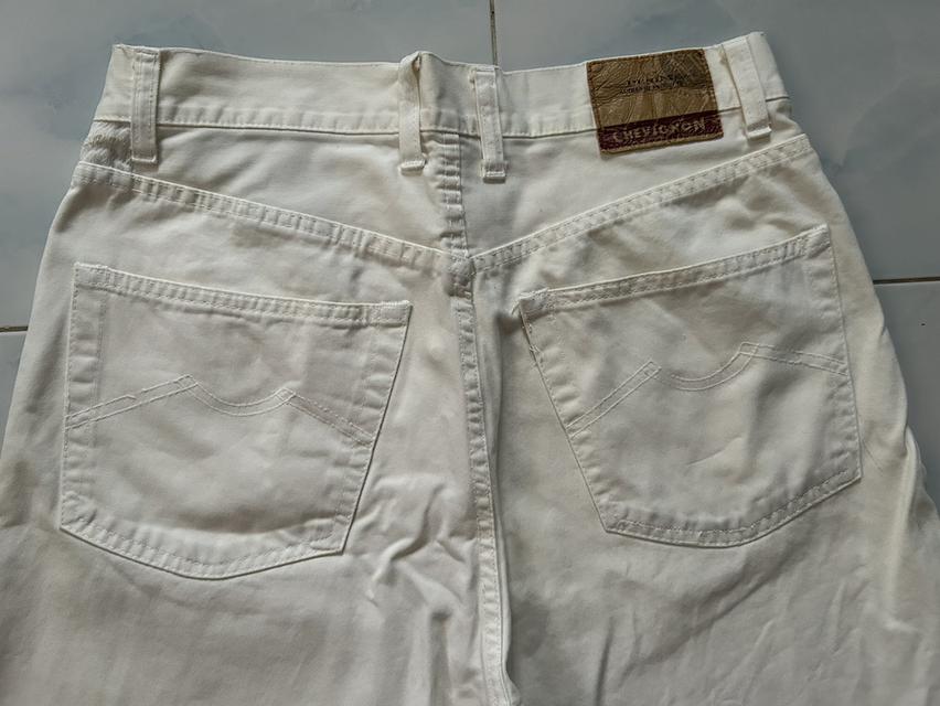 🔥 [Rare 90s Streetwear] กางเกงยีนส์วินเทจ Chevignon Lot 960 สีออฟไวท์ (Off-White) ทรงกระบอกใหญ่✨ รูปที่ 6