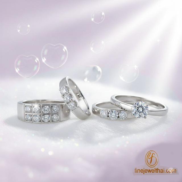 Finejewelthai Valentine Gift Set แหวนเพชร แหวนคู่ ราคาพิเศษ
