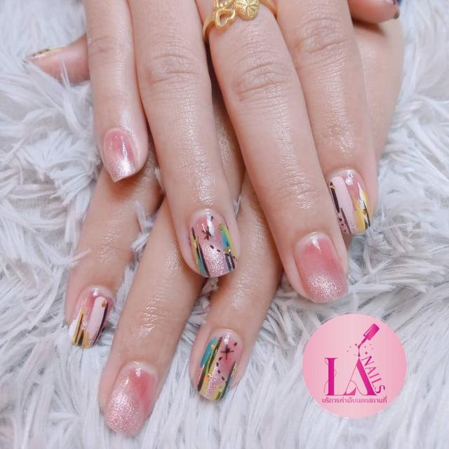 🎊 La Nails เดลิเวอรี่ #การบริการทำเล็บนอกสถานที่ 🥰🥰🥰  ให้บริการโดยช่างมืออาชีพ ให้บริการในเขตกรุงเทพ และ ปริมณฑล 📲 : 0612904614 ปลา 5