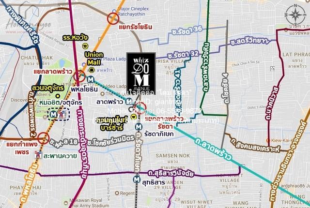 ให้เช่าคอนโด วิสซ์ดอม อเวนิว รัชดา-ลาดพร้าว (Whizdom Avenue Ratchada-Ladprao) MRT ลาดพร้าว ชั้น 5 58 ตร.ม. 2 น 2 น้ำ ราค 2