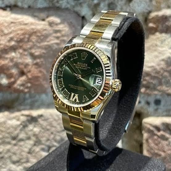 Rolex Datejust 31 Olive Green VI Diamond
