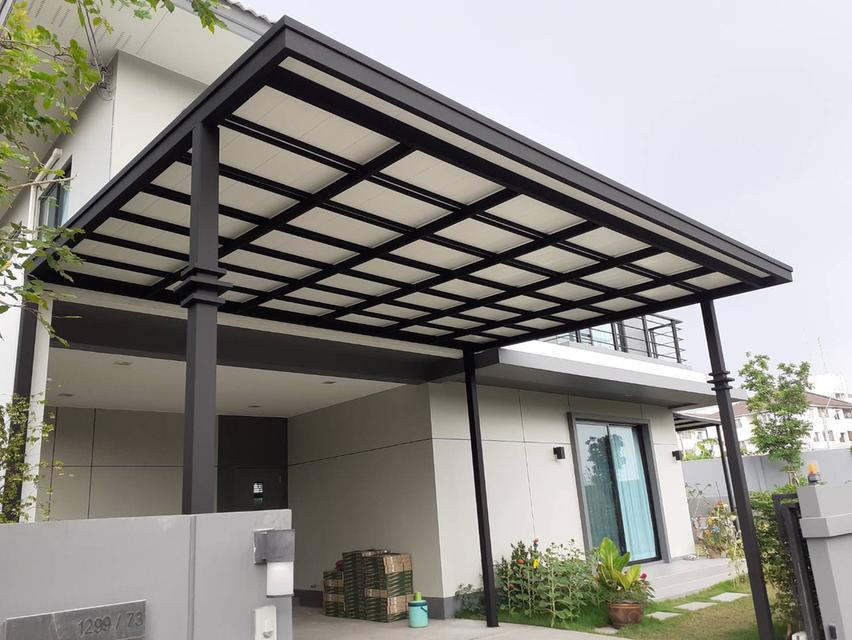 ต่อเติมบ้าน ทำโครงหลังคา เทพื้น ปูกระเบื้อง  line✅tthouse23 รูปที่ 20