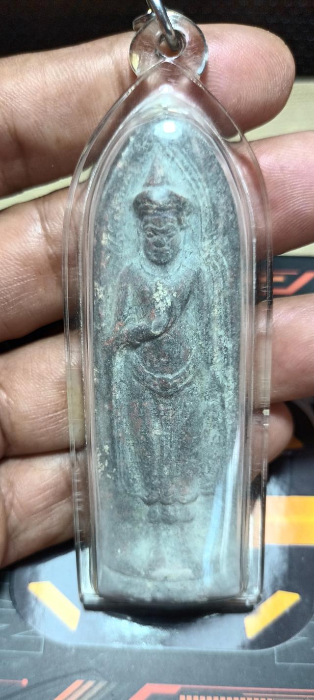 พระร่วงหลังรางปืนเนื้อตะกั่วสนิมแดง ศรีสัชนาลัย สุโขทัย