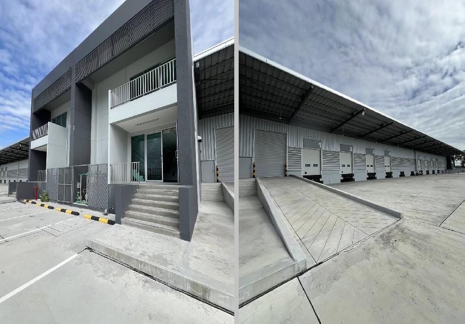 ให้เช่าโกดัง โรงงาน พร้อม Office 2 ชั้น / เขต Free Zone ขอใบอนุญาต รง.4 ได้ มีว่าง 2 ยูนิต / พื้นที่ใช้สอย 3997 ตารางเมตร / ทำเล บางนา ตราด กม.46 5