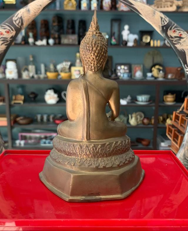 พระพุทธรูปเก่า เนื้อทองเหลือง 2