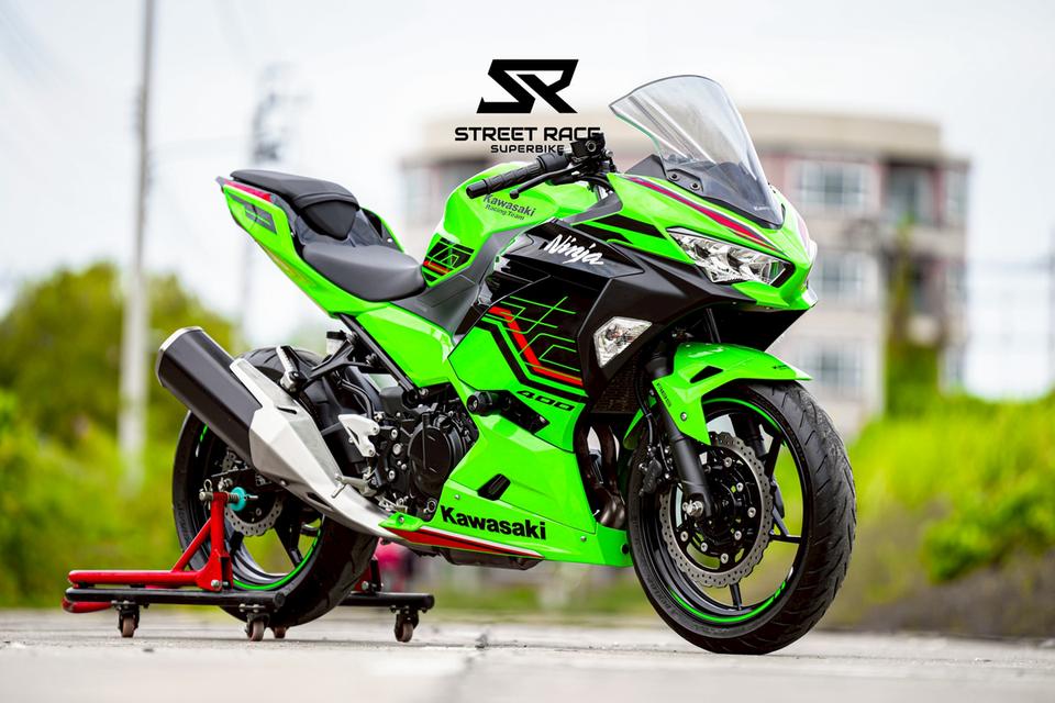 2024 Kawasaki Ninja 400 KRT ปี 2024 สีเขียวดำ 🏍️ สวย เดิมแท้ ไมล์น้อย พร้อมขี่! ✅ ไมล์เพียง 7,xxx กม. เท่านั้น จะออกมือ1 ดูคันนี้ก่อน!! 13