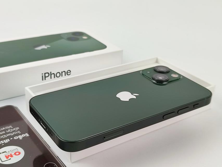 ขาย/แลก iPhone13 mini 256 สี Green ศูนย์ไทย ประกันศูนย์ 27/03/2566 สภาพสวยมาก สุขภาพแบต100% แท้ เพียง 22,900 บาท  5