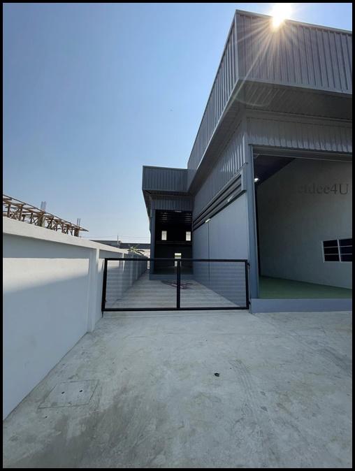 AW552 ให้เช่าโกดัง โรงงาน ย่านบางปลา บางพลี โกดังมีออฟฟิศ พื้นที่ 456 ตร.ม. พื้นอีพ็อกซี่ เทรลเลอร์เข้าได้ 7