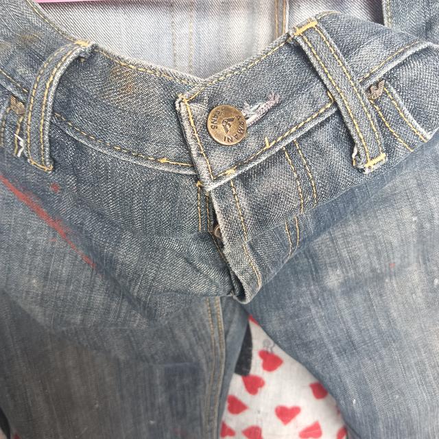 กางเกงยีนส์แบรนด์ARMANI JEANSปี1981 ผ้าฝ้าย 100% ประเทศต้นกำเนิด: อิตาลี ผลิตในอิตาลี