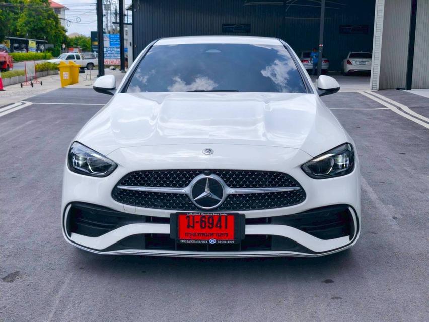รหัสรถ KPV6941 2024(ยังไม่จดทะเบียน) BENZ C220d AMG LINE สีขาว 16