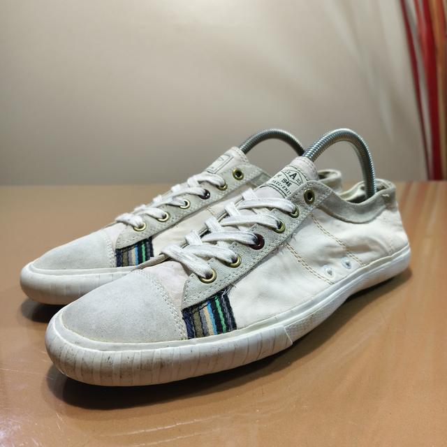 ð Paul Smith Jeans "LAMODI" White Leather Size 41/26 cmðĨPrice 650āļŋ āļĢāļđāļāļĒāđāļāļĒāļāļĩāđ 2