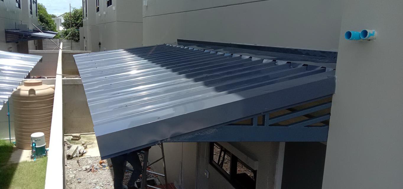 รับเหมา ต่อเติม โครงหลังคา กันสาด ห้องครัว เทพื้น ปูกระเบื้อง ครบวงจร 0950920028 รูปที่ 15