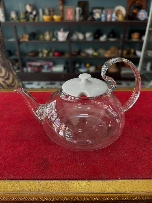 กาน้ำชาแก้วเป่า งานแก้เป่าอย่างบาง สภาพไม่ผ่านการใช่ 5