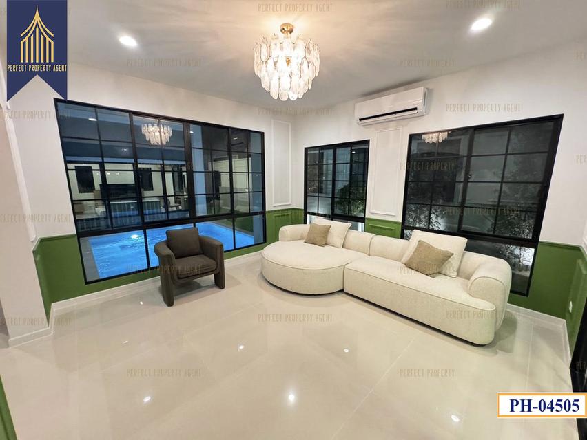 For Rent บ้านเดี่ยวบุราสิริ ปัญญาอินทรา บางชัน หน้าเลค พร้อมอยู่ พร้อมเฟอร์นิเจอร์ครบครัน