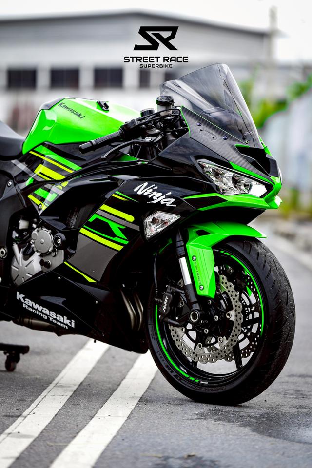 2019 Kawasaki ninja zx6-r krt รถปี 2019 ดำเขียว ของแต่งพอมี 14
