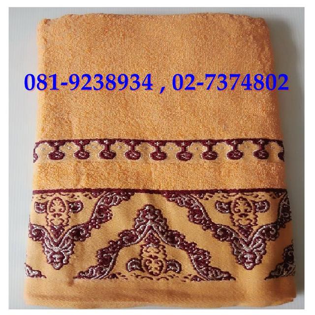 ผ้าเช้ดตัวมีปักและลายทุกผืน ราคาส่งยกแพ็ค 6 ผืน สนใจ02-7374802-3 5