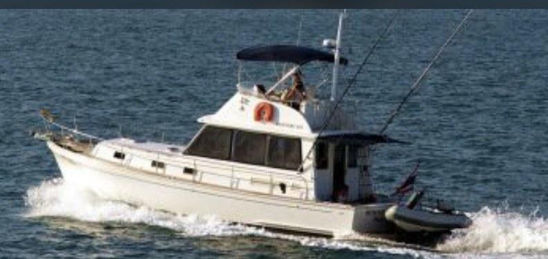 ขายเรือตกปลา FISHING YACHT GRAND BANKS 43 Feet- 2 BEDROOMS- 750 HP CAT