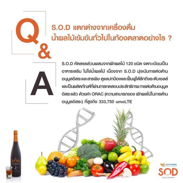 เอสโอดี.อาหารเสริมเป็นน้ำผลไม้ 16